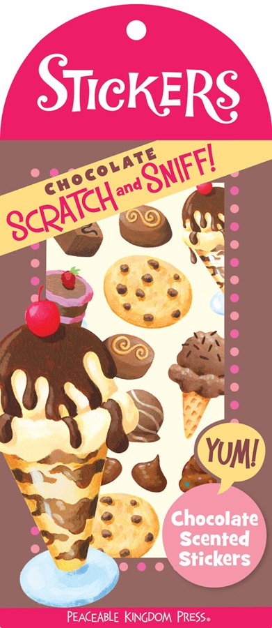 Chocolate Scented Scratch & Sniff Stickers