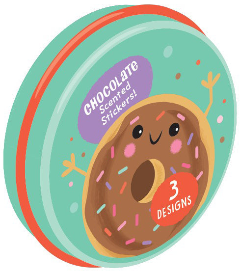 Sweet Scented Scratch & Sniff Stickers Tin - Chocolate