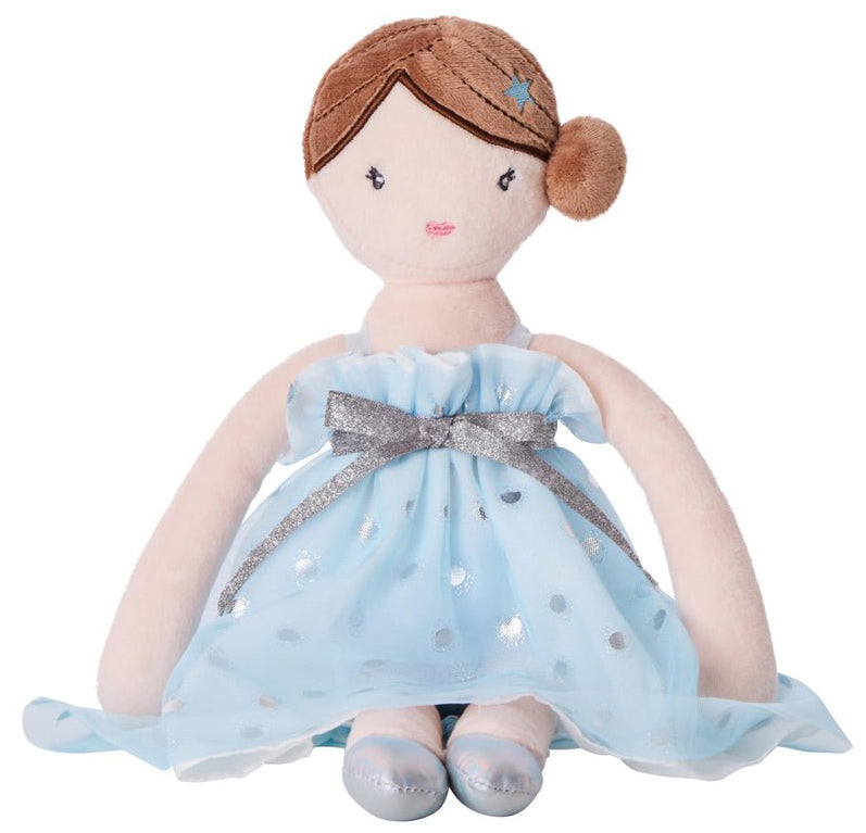 Clara & Friends Charlotte Plush Doll - Blue (35cm)