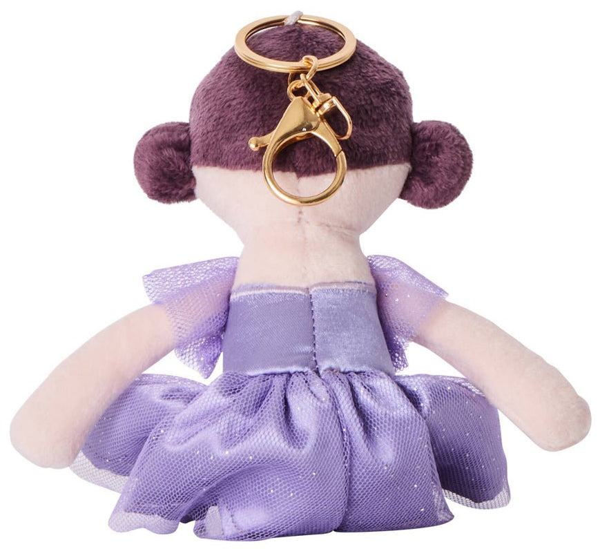 Clara & Friends Lucie Plush Doll Bag Charm - Purple (20cm)