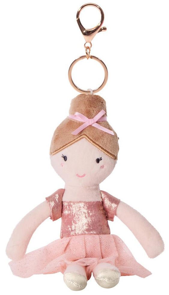 Clara & Friends Margot Plush Doll Bag Charm - Gold (22cm)