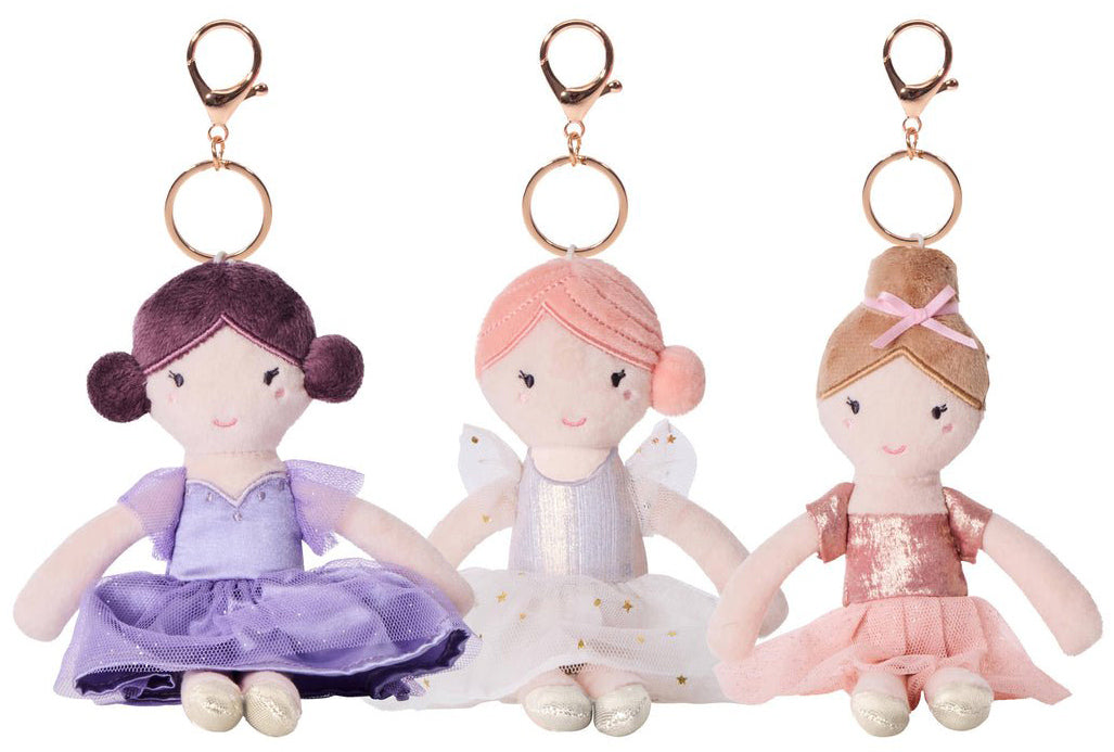 Clara & Friends Victoria Plush Doll Bag Charm - Gold (20cm)