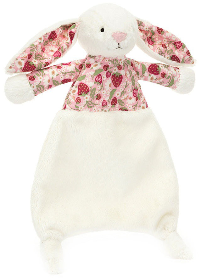 Jellycat Bashful Blossom Cream Bunny Berry Comforter (28cm)