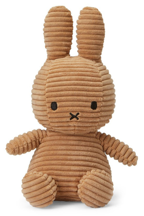 Miffy Plush Sitting ECO Corduroy - Beige (23cm)