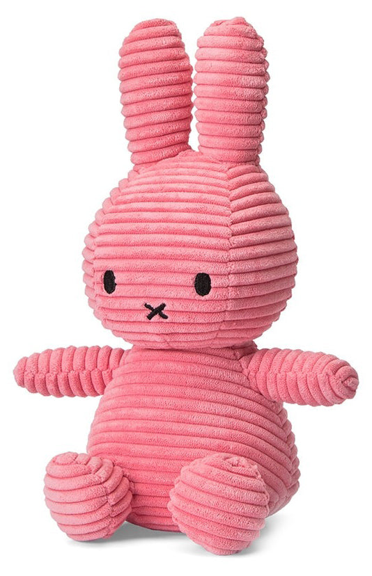 Miffy Plush Sitting ECO Corduroy - Bubblegum Pink (23cm)