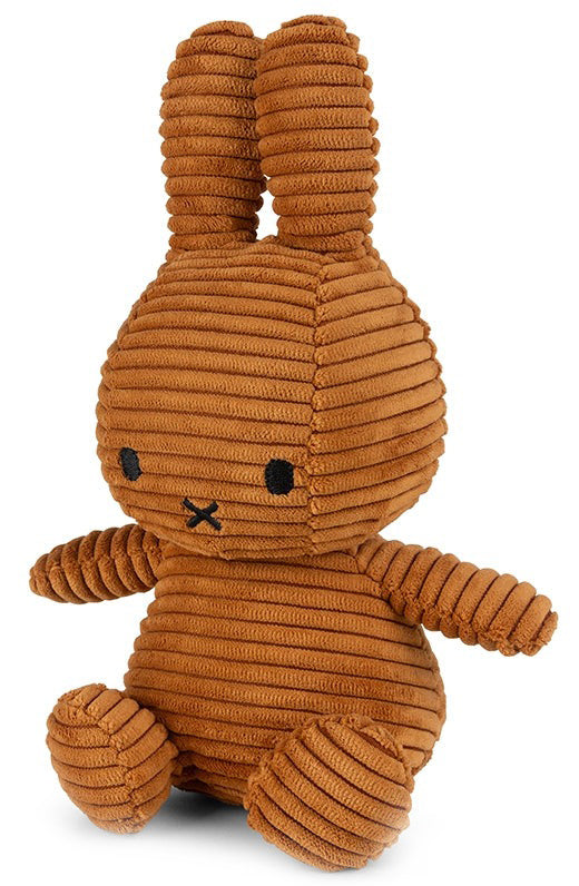 Miffy Plush Sitting ECO Corduroy - Cinnamon (23cm)