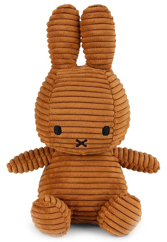 Miffy Plush Sitting ECO Corduroy - Cinnamon (23cm)