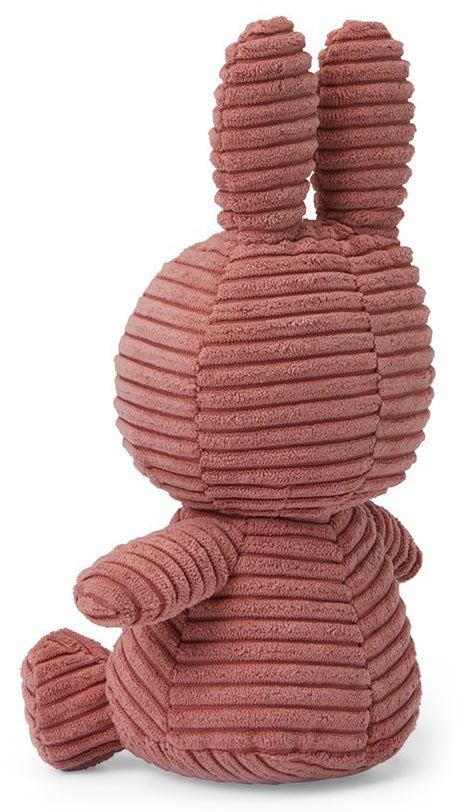 Miffy Plush Sitting ECO Corduroy - Dusty Rose (23cm)