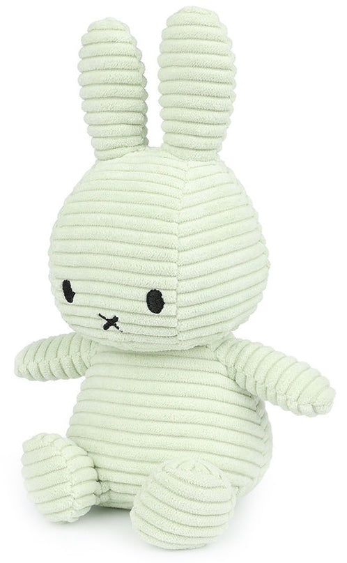 Miffy Plush Sitting ECO Corduroy - Fresh Mint (23cm)