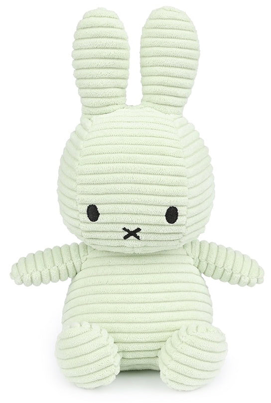 Miffy Plush Sitting ECO Corduroy - Fresh Mint (23cm)