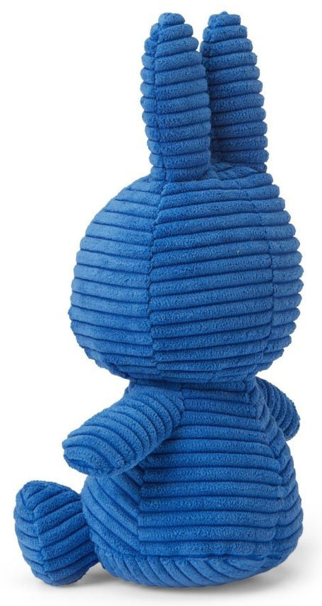 Miffy Plush Sitting ECO Corduroy - Kobalt Blue (23cm)