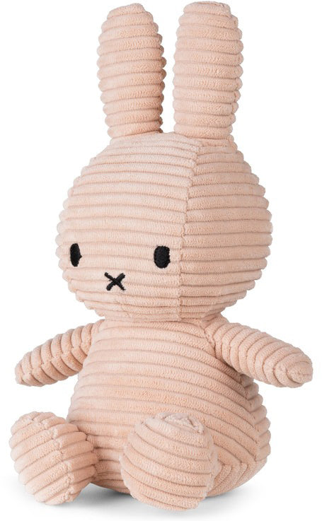 Miffy Plush Sitting ECO Corduroy - Misty Rose (23cm)