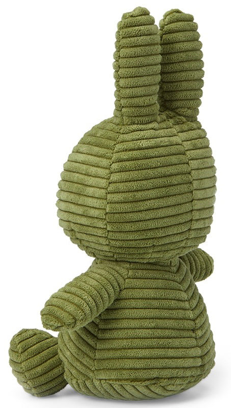 Miffy Plush Sitting ECO Corduroy - Olive Green (23cm)
