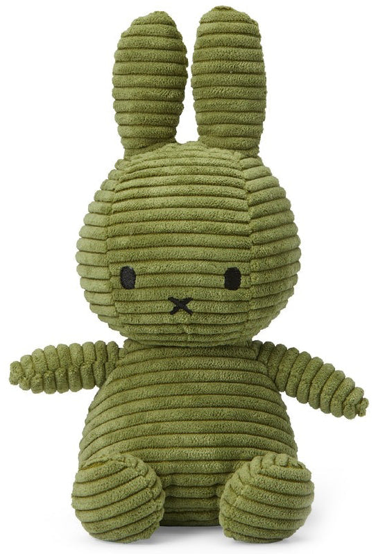 Miffy Plush Sitting ECO Corduroy - Olive Green (23cm)
