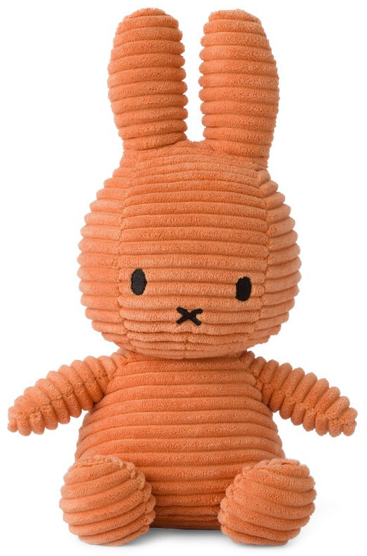 Miffy Plush Sitting ECO Corduroy - Pumpkin (23cm)