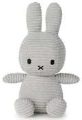 Miffy Plush Sitting ECO Corduroy - Soft Grey (23cm)