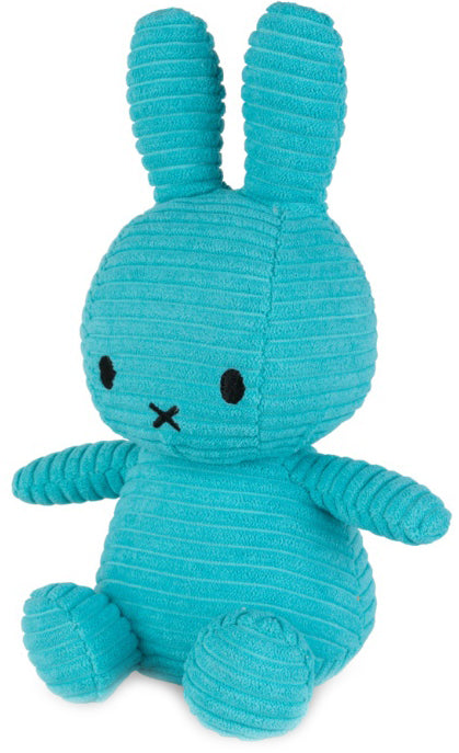 Miffy Plush Ltd Edt Sitting ECO Corduroy - Teal (23cm)