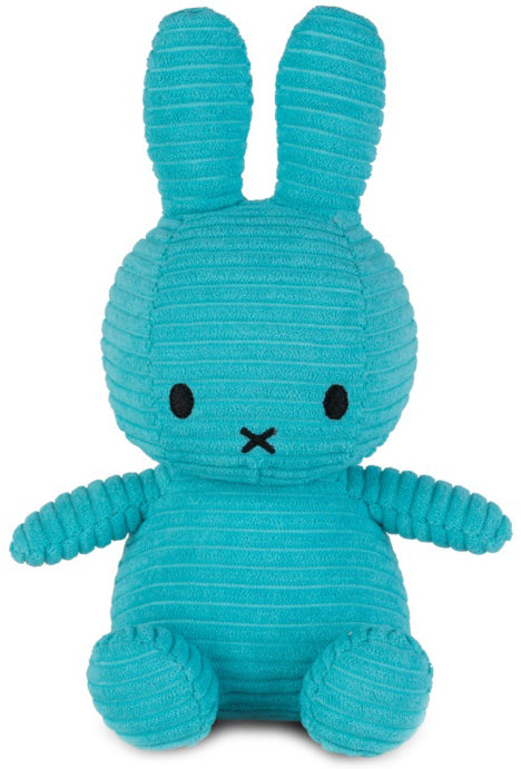 Miffy Plush Ltd Edt Sitting ECO Corduroy - Teal (23cm)