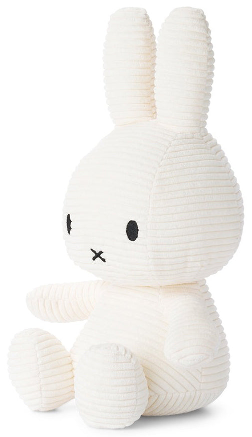 Miffy Plush Sitting ECO Corduroy - Off White (33cm)