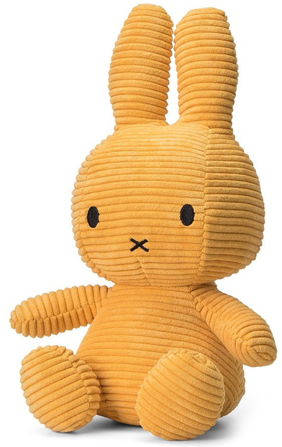 Miffy Plush Sitting ECO Corduroy - Yellow (33cm)