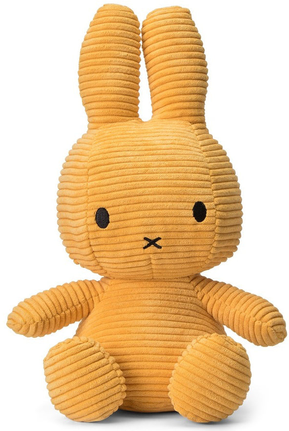 Miffy Plush Sitting ECO Corduroy - Yellow (33cm)