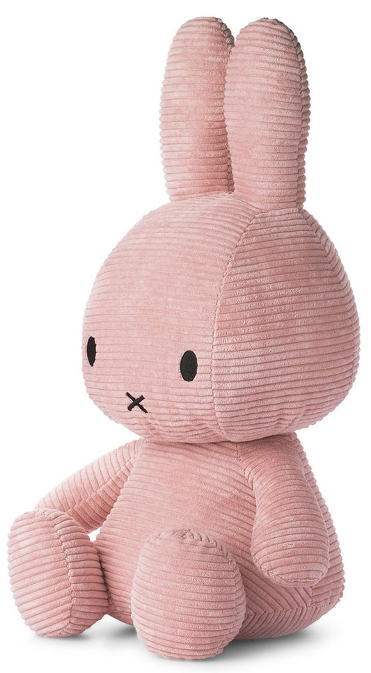 Miffy Plush Sitting ECO Corduroy - Pink (50cm)
