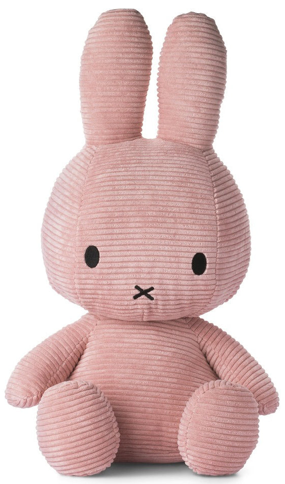 Miffy Plush Sitting ECO Corduroy - Pink (50cm)