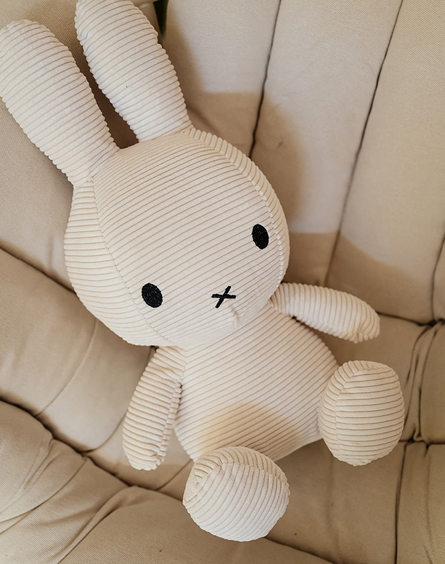 Miffy Plush Sitting ECO Corduroy - Off White (70cm)