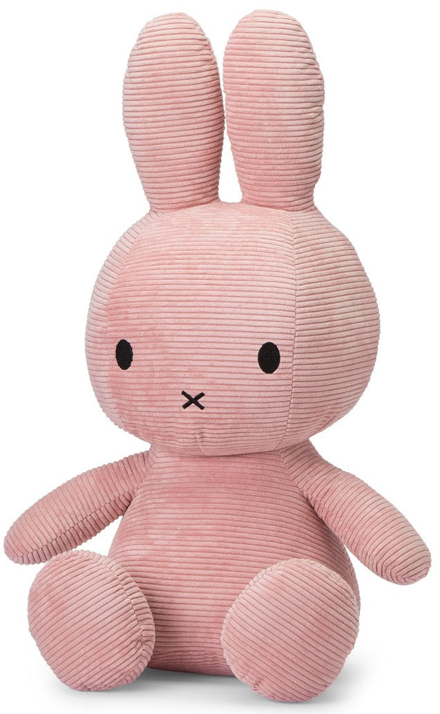 Miffy Plush Sitting ECO Corduroy - Pink (70cm)