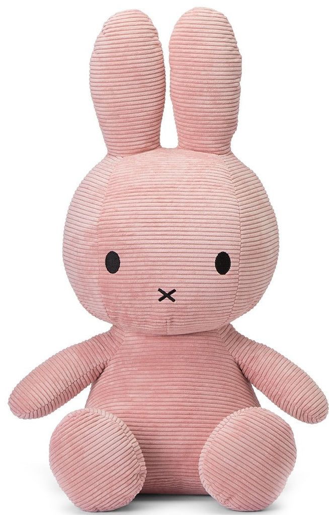 Miffy Plush Sitting ECO Corduroy - Pink (70cm)