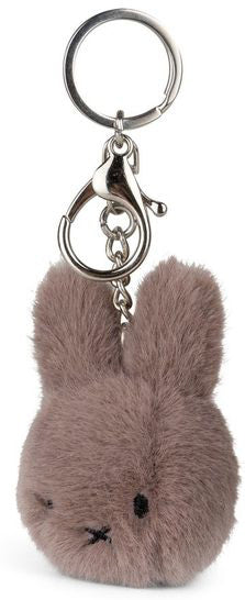 Miffy Plush Keychain in ECO Fuzzy - Taupe