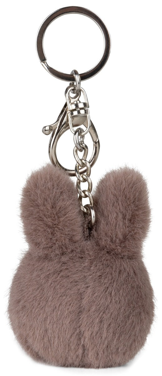 Miffy Plush Keychain in ECO Fuzzy - Taupe