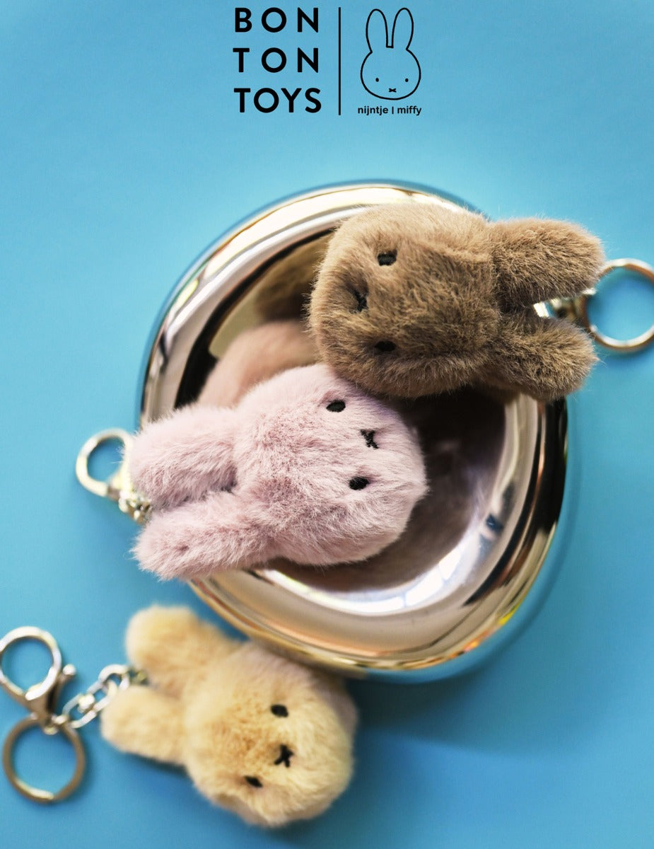 Miffy Plush Keychain in ECO Fuzzy - Lilac