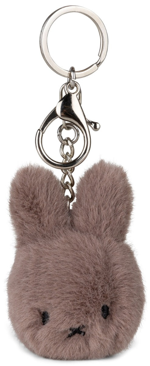 Miffy Plush Keychain in ECO Fuzzy - Taupe
