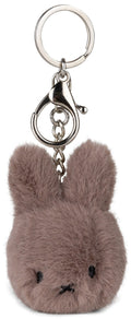 Miffy Plush Keychain in ECO Fuzzy - Taupe