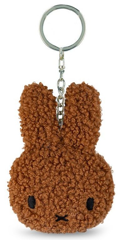 Miffy Plush Flat Keychain in ECO Tiny Teddy - Cinnamon