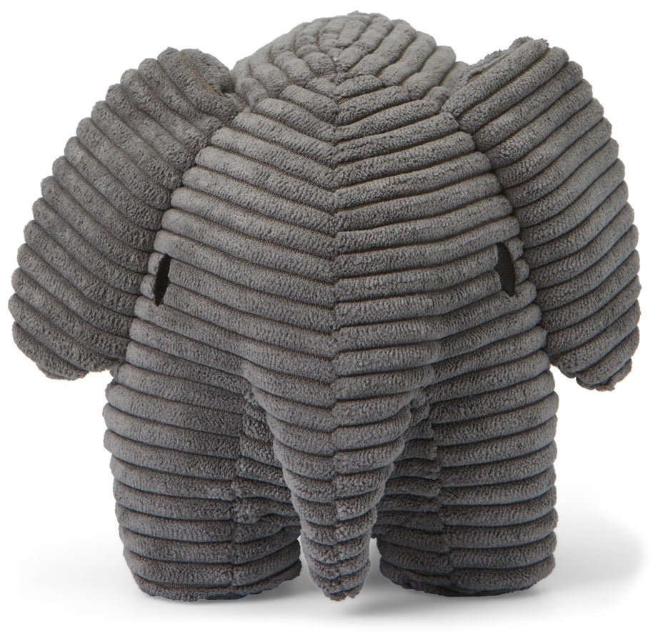 Miffy Plush Elephant ECO Corduroy - Grey (23cm)