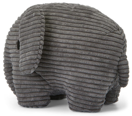 Miffy Plush Elephant ECO Corduroy - Grey (23cm)
