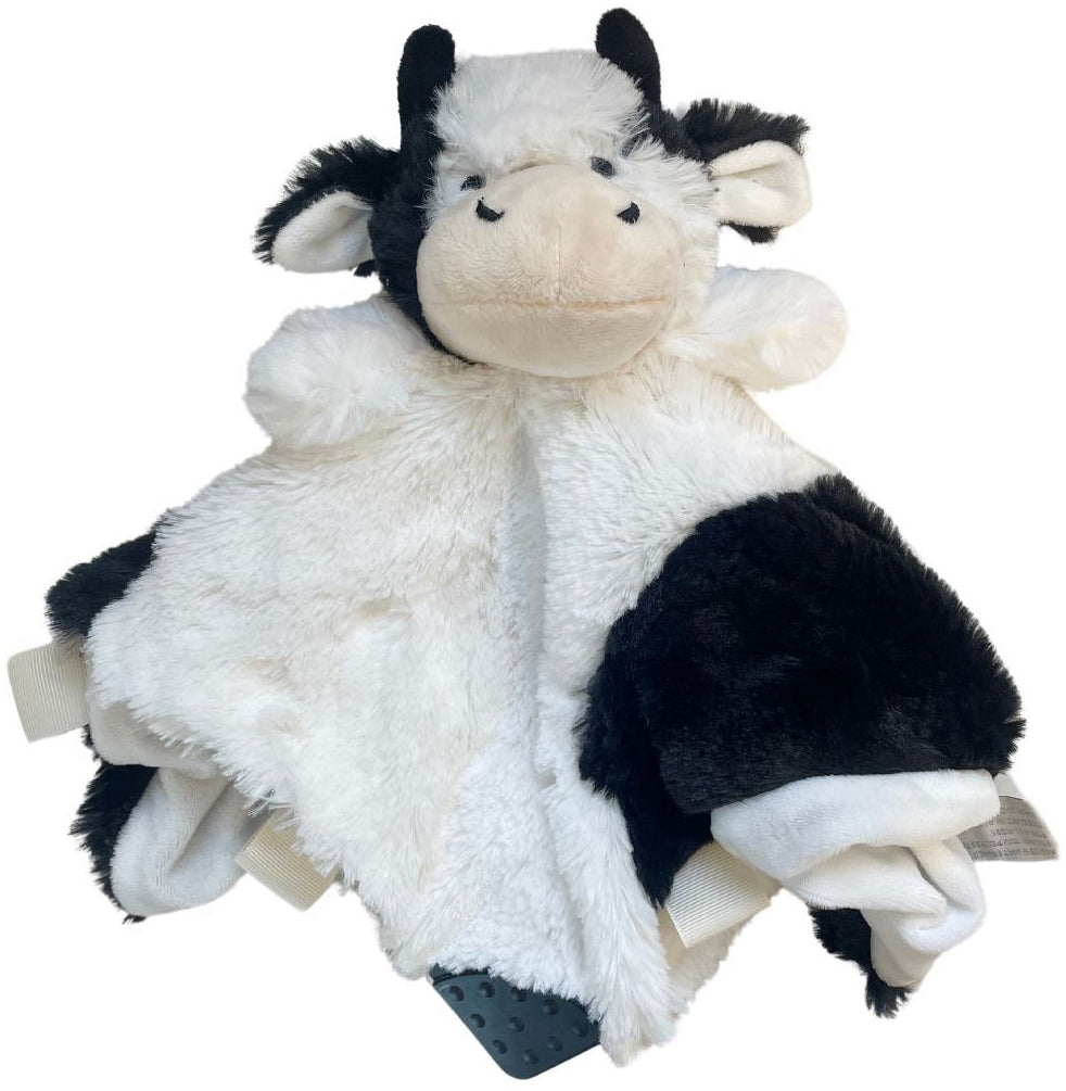 ES Kids Fluffy Cow Comforter - Black & White (34cm)