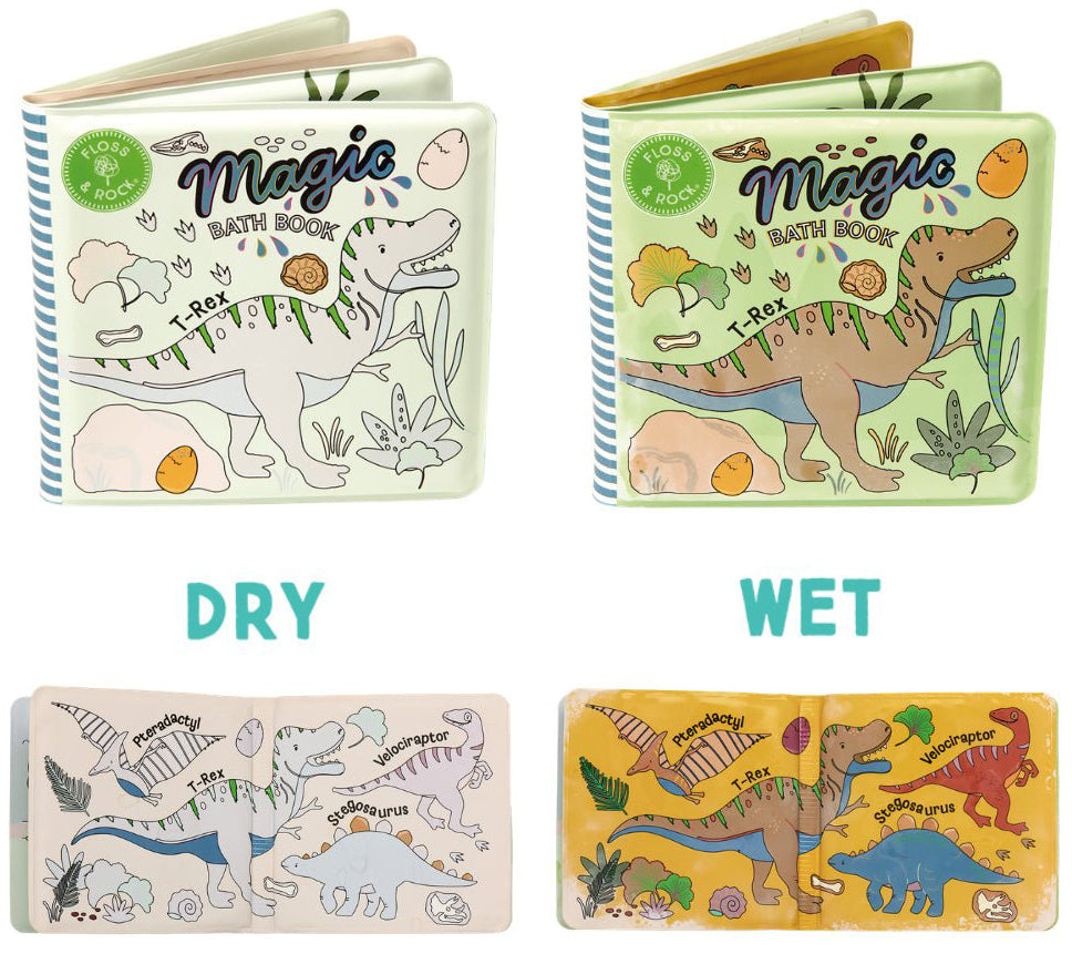 Floss & Rock Magic Bath Book - Dino