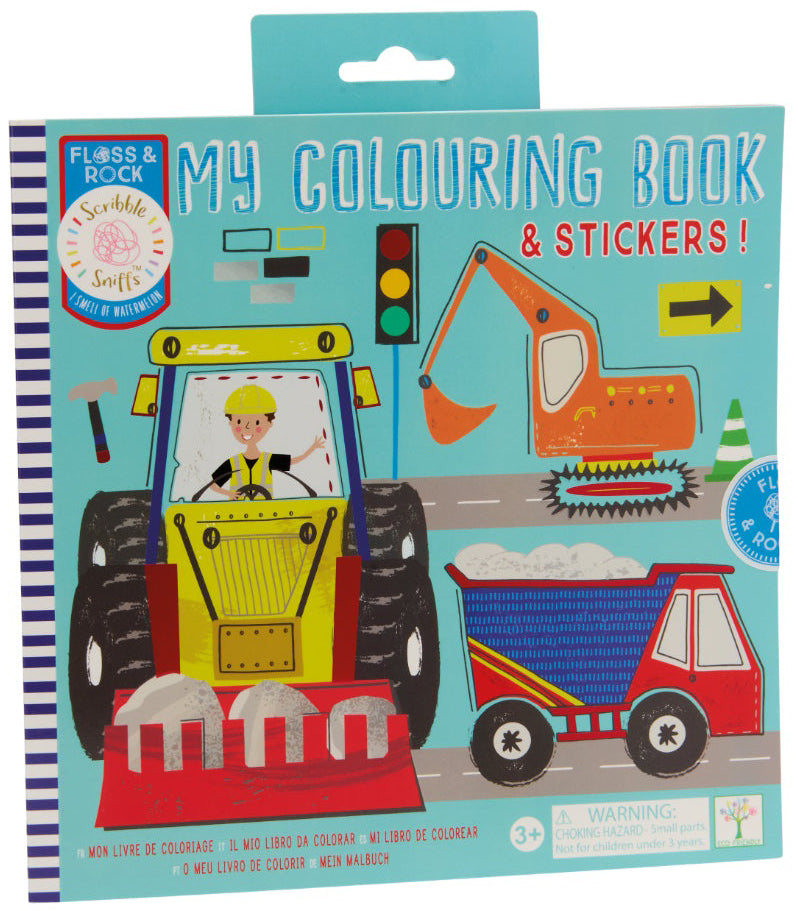 Floss & Rock My Colouring Book & Stickers - Construction
