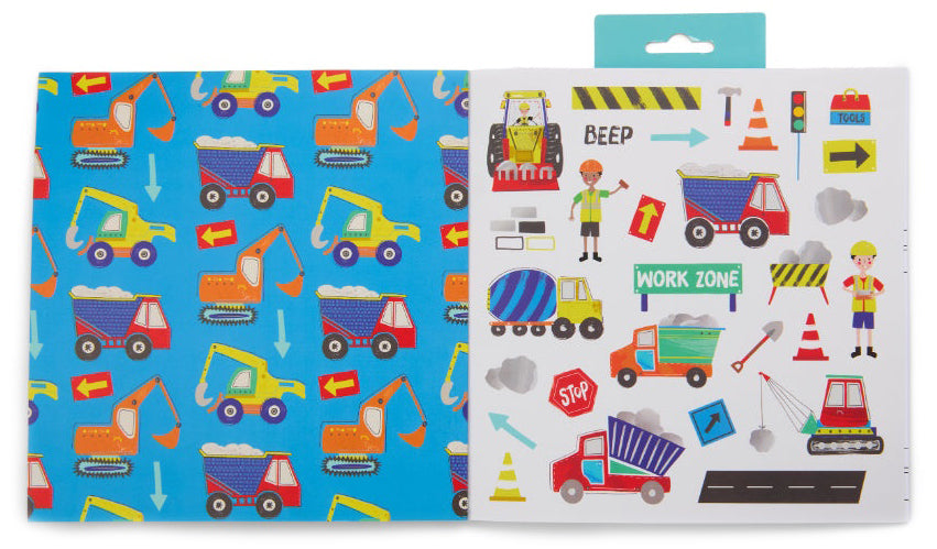 Floss & Rock My Colouring Book & Stickers - Construction