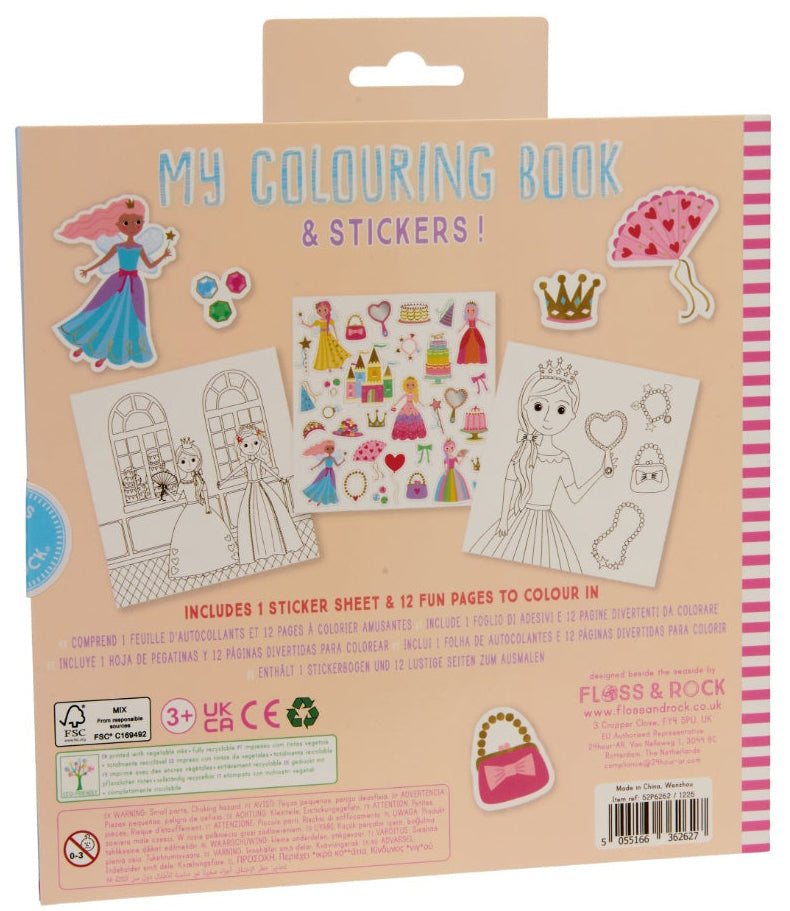 Floss & Rock My Colouring Book & Stickers - Princess