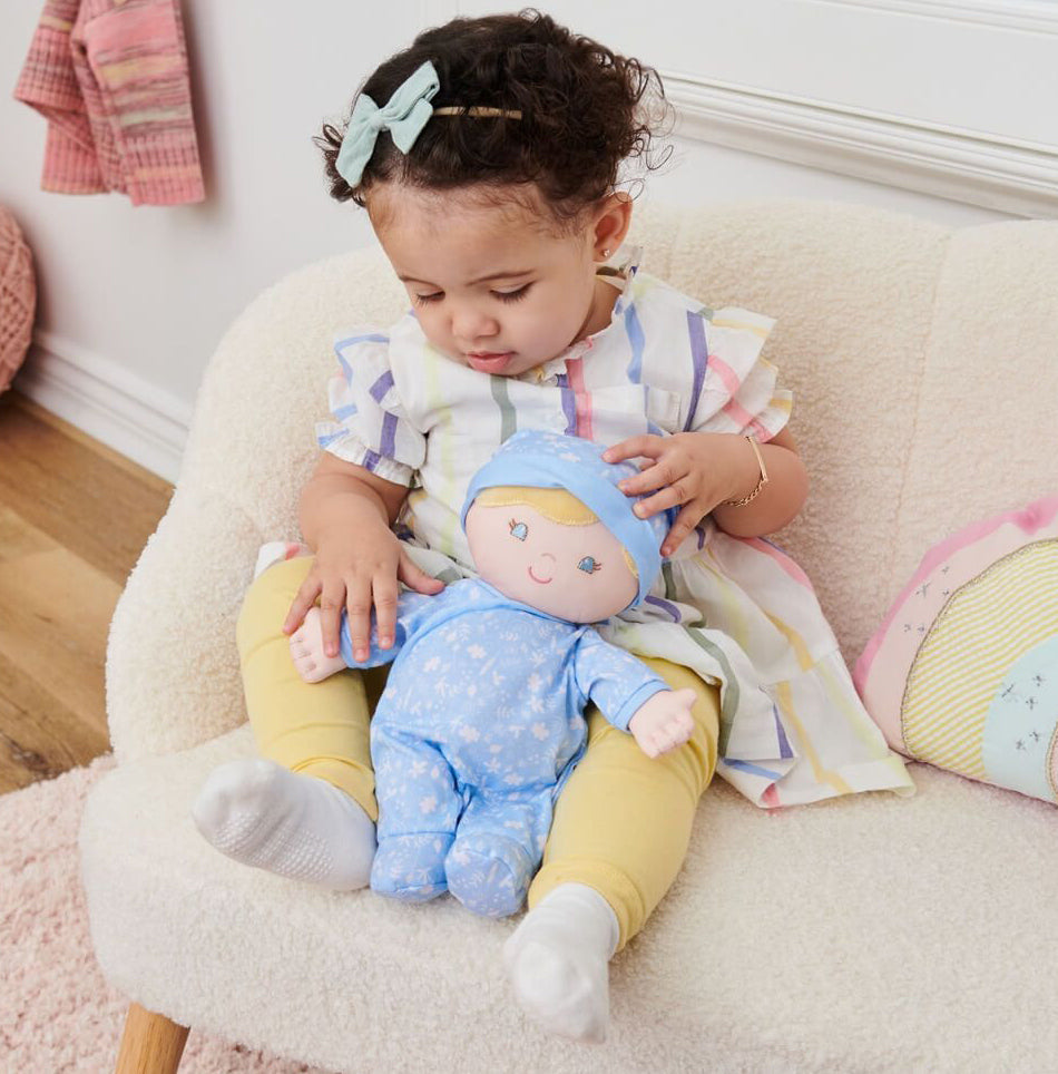 Gund Recycled Baby Doll Aster - Blue (30cm)