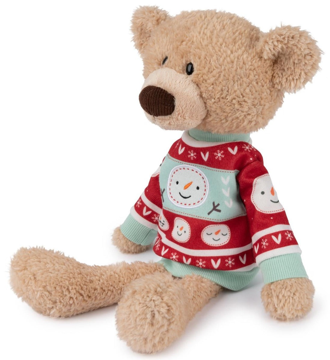 Gund Sleigh Toothpick Bear with Christmas Sweater (38cm)