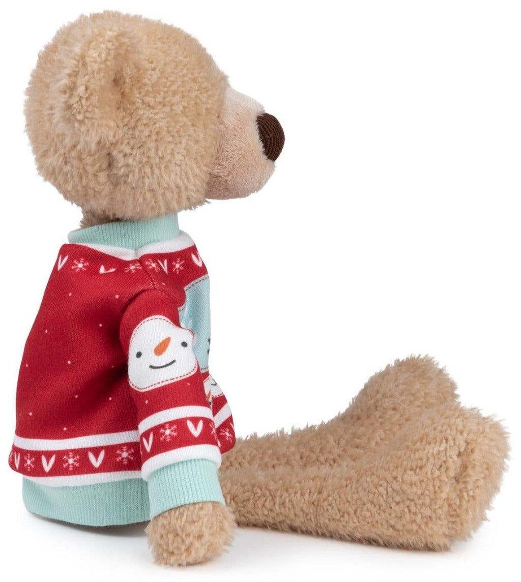 Gund Sleigh Toothpick Bear with Christmas Sweater (38cm)