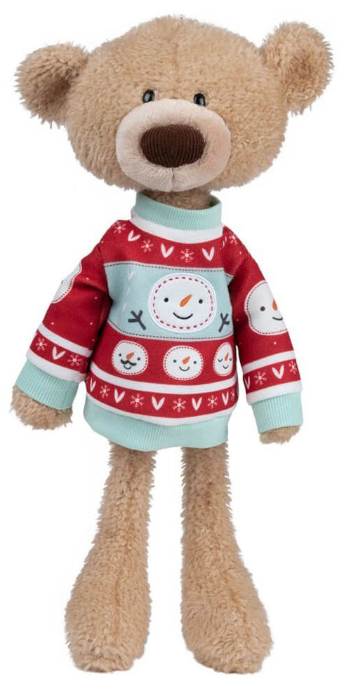 Gund Sleigh Toothpick Bear with Christmas Sweater (38cm)
