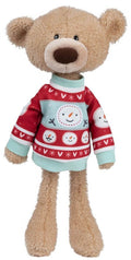 Gund Sleigh Toothpick Bear with Christmas Sweater (38cm)