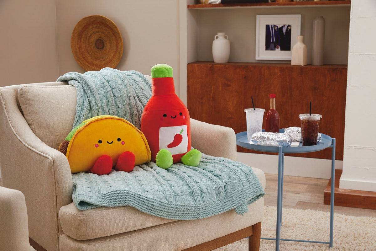 Hallmark Better Together Taco & Hot Sauce Magnetic Plush - Extra Large