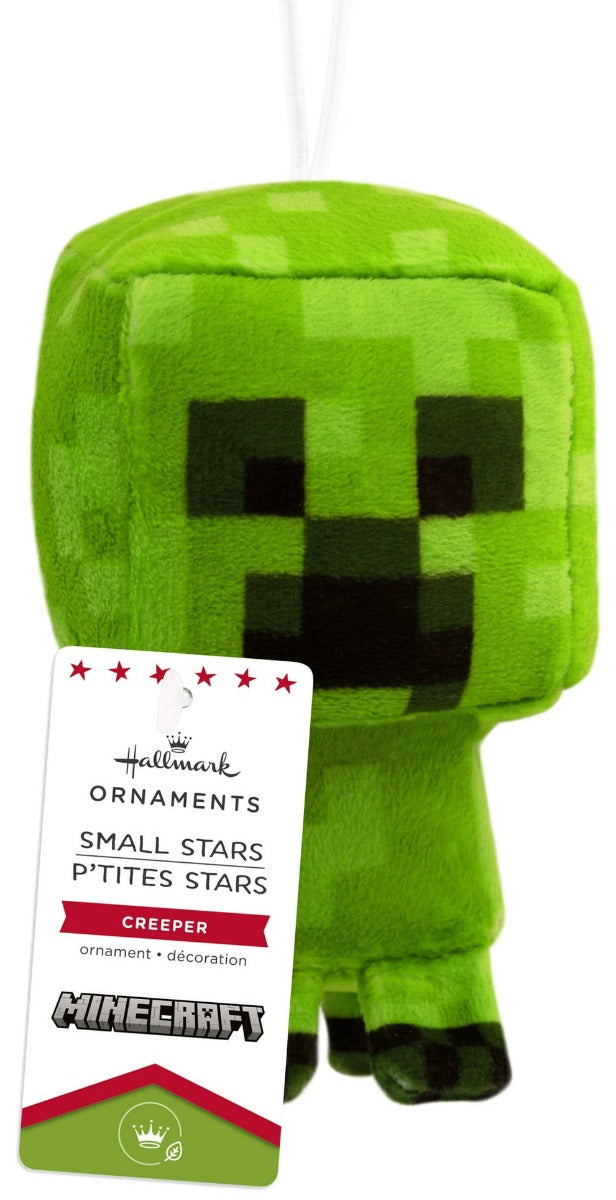 Hallmark Small Stars Minecraft Creeper Plush Ornament (12cm)